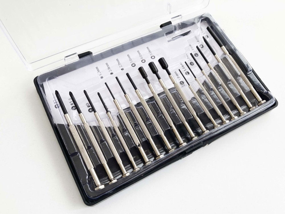 PRECISION SCREWDRIVER SET 16PC PHILLIPS 00-2 SLOT 1-3.5mm HEX 1.5-2.5 STAR 3-5 - TOOLZONE KDPSD212 thumbnail 6