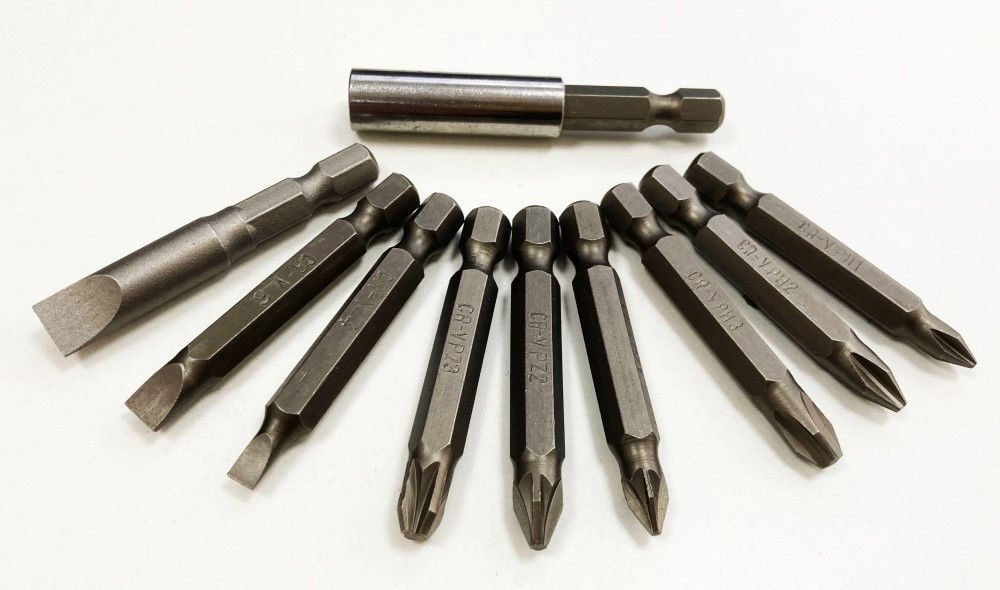 POWER BIT SET CRV SINGLE ENDED 10PC SLOT 4-8mm PH 1-3 PZ 1-3 - TOOLZONE KDPSD233 thumbnail 4