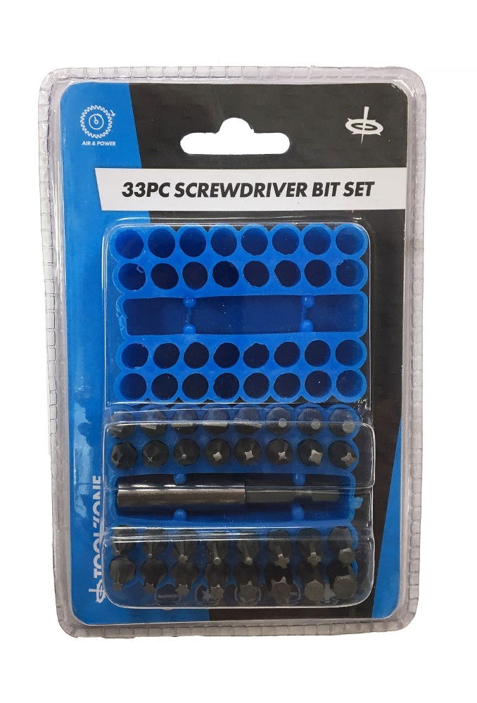 POWER BIT SET CRV 33PC WITH HOLDER SLOT 3-7mm PHILLIPS 0-3 POZI 1-3 HEX 2-6 STAR T10-T40 - TOOLZONE KDPSD236 thumbnail 3