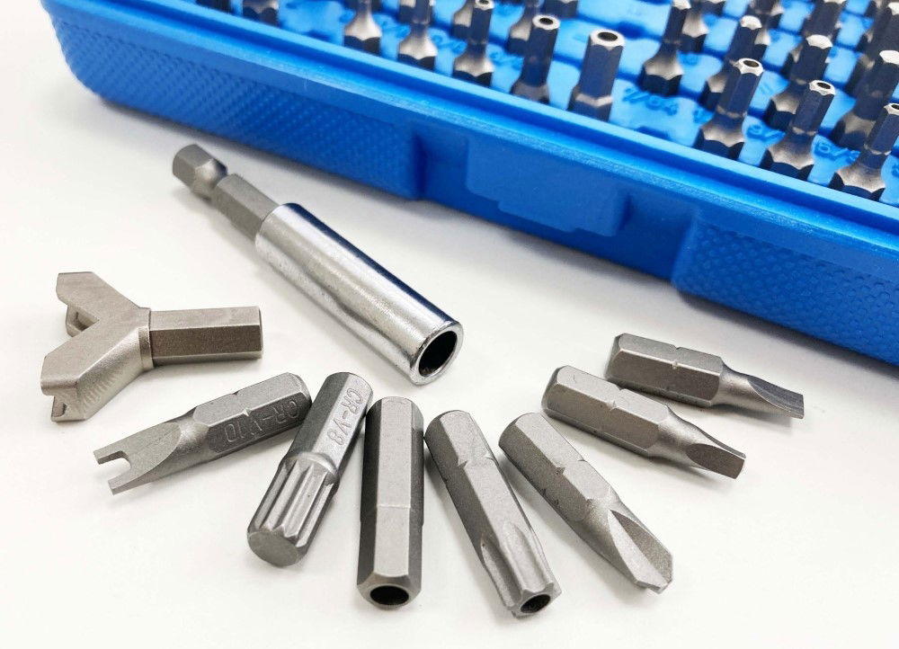 SECURITY POWER BIT SET CRV 100PC STAR TORQ SPLINE TRI-WING SQUARE SPANNER HEX - TOOLZONE KDPSD244 thumbnail 4