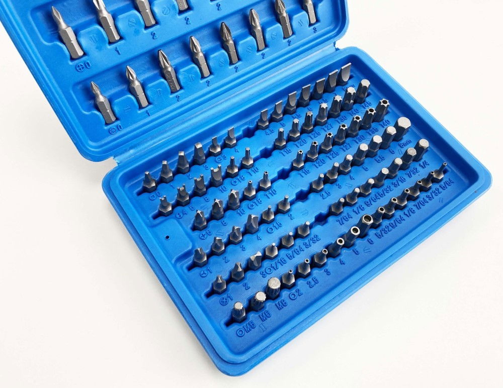 SECURITY POWER BIT SET CRV 100PC STAR TORQ SPLINE TRI-WING SQUARE SPANNER HEX - TOOLZONE KDPSD244 thumbnail 5