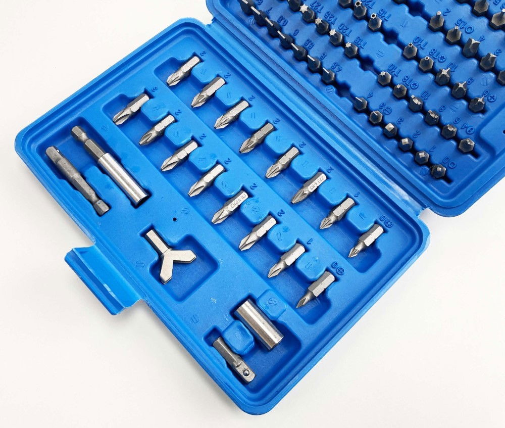SECURITY POWER BIT SET CRV 100PC STAR TORQ SPLINE TRI-WING SQUARE SPANNER HEX - TOOLZONE KDPSD244 thumbnail 6