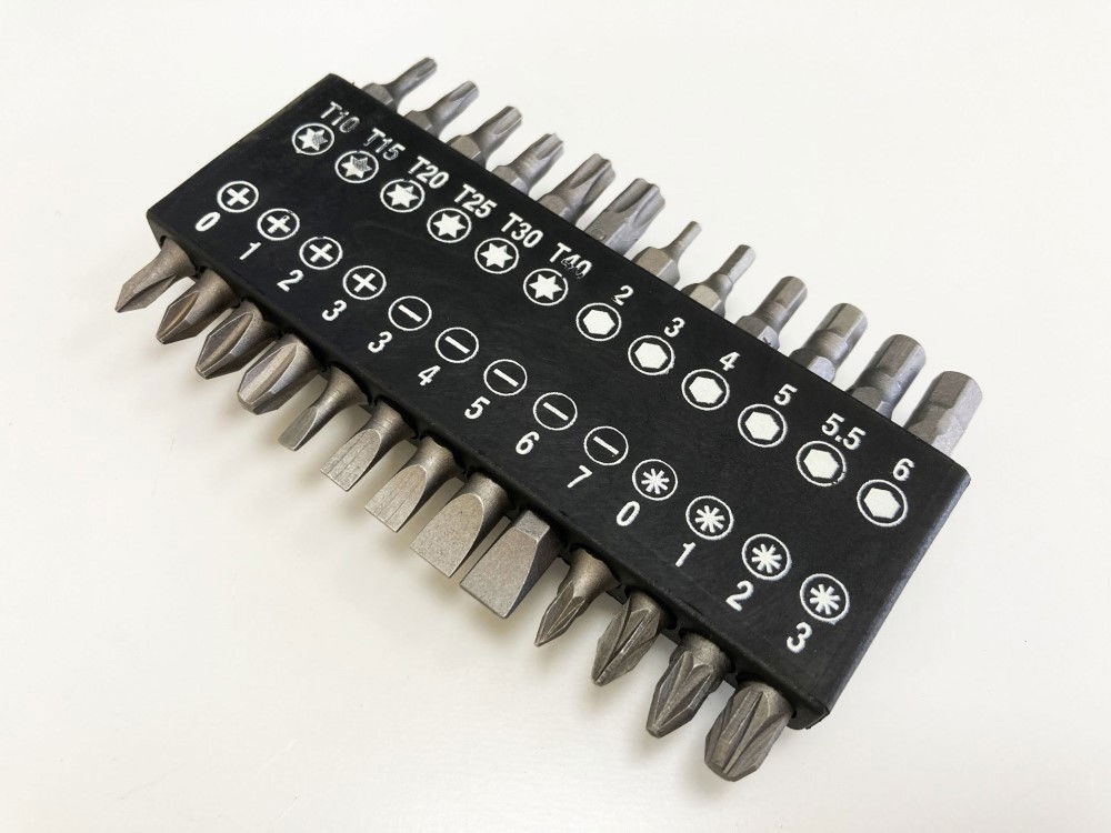 POWER BIT SET 25PC 25mm STAR T10-T40 HEX H2-H6 PH0-PH3 PZ0-PZ3 3-7mm - TOOLZONE KDPSD245 thumbnail 4