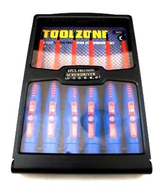 PRECISION VDE TAMPER STAR SCREWDRIVER SET 6PC T5-T10 - TOOLZONE KDPSD274 thumbnail 4