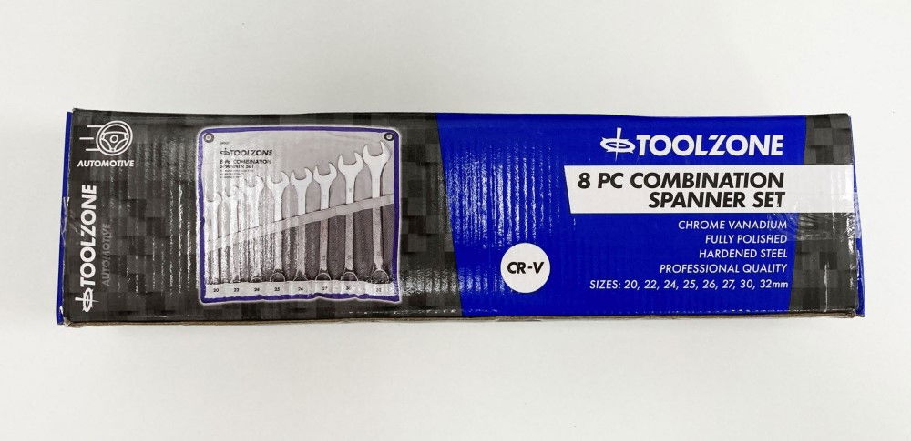JUMBO SPANNERS SET 8PC 20-32mm CHROME VANADIUM - TOOLZONE KDPSP007 thumbnail 2
