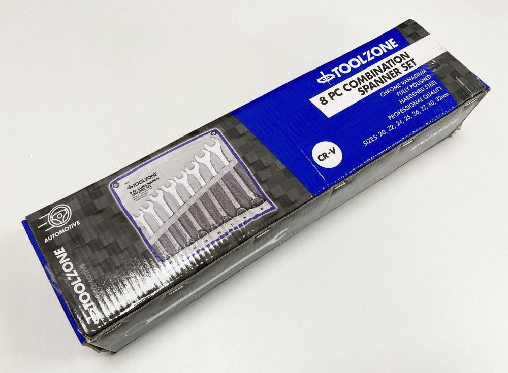 JUMBO SPANNERS SET 8PC 20-32mm CHROME VANADIUM - TOOLZONE KDPSP007 thumbnail 3