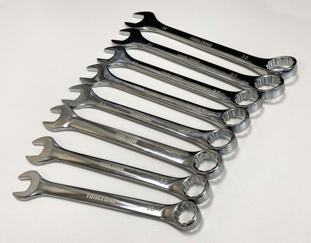 JUMBO SPANNERS SET 8PC 20-32mm CHROME VANADIUM - TOOLZONE KDPSP007 thumbnail 8