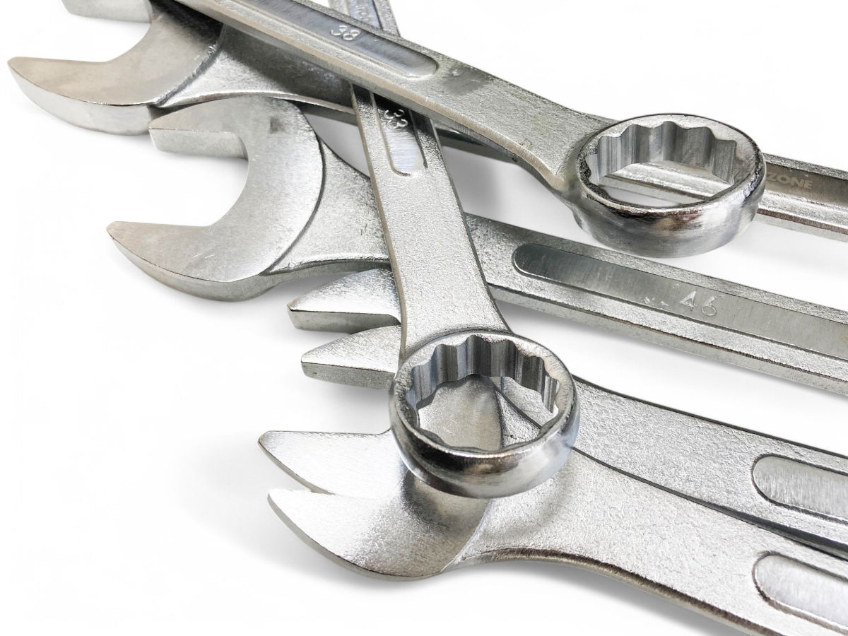 JUMBO COMBINATION SPANNERS SET 6PC 33-50mm - TOOLZONE KDPSP008 thumbnail 4