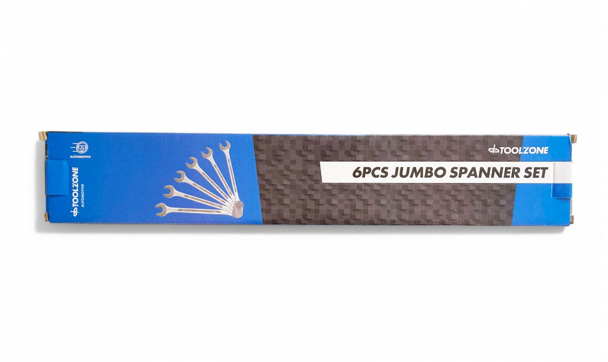JUMBO COMBINATION SPANNERS SET 6PC 33-50mm - TOOLZONE KDPSP008 thumbnail 7