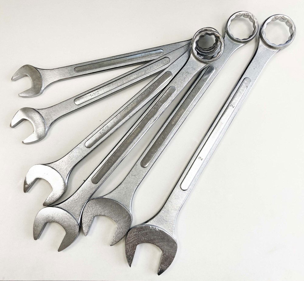 JUMBO COMBINATION SPANNERS SET 6PC 1-3/8 TO 2 AF - TOOLZONE KDPSP009 thumbnail 5