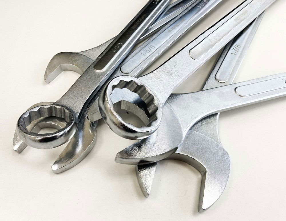 JUMBO COMBINATION SPANNERS SET 6PC 1-3/8 TO 2 AF - TOOLZONE KDPSP009 thumbnail 7