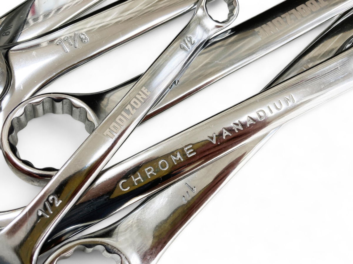 COMBINATION SPANNER SET 16PC AF CHROME VANADIUM POLISHED - TOOLZONE KDPSP010 thumbnail 8