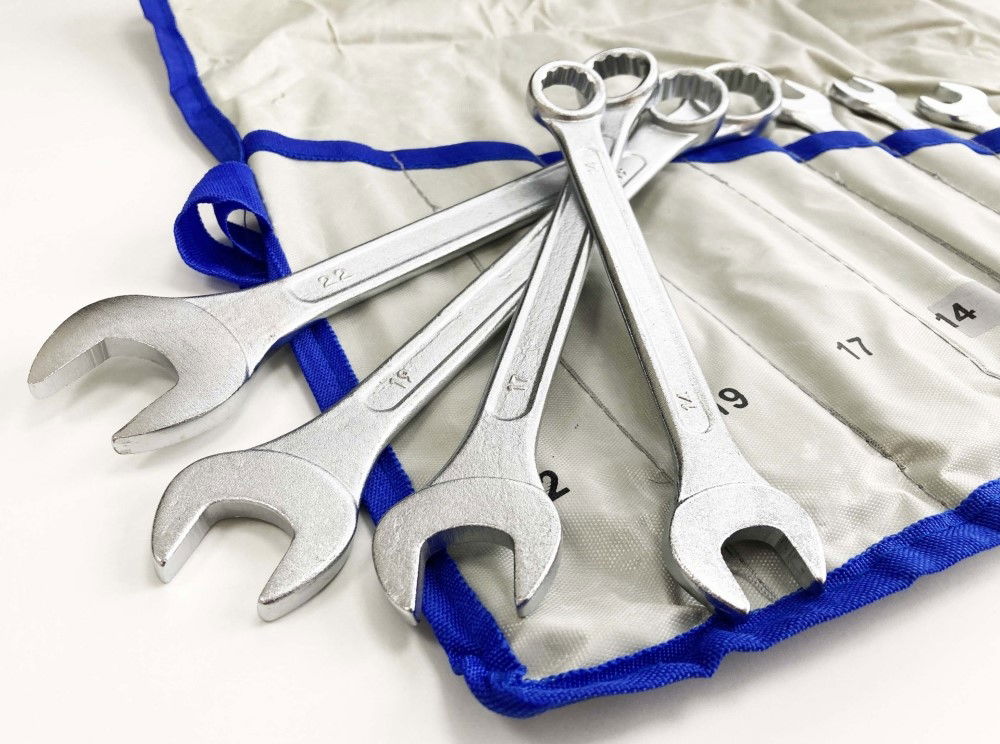 COMBINATION SPANNER SET 24PC METRIC/AF DROP FORGED CHROME PLATED - TOOLZONE KDPSP011 thumbnail 3