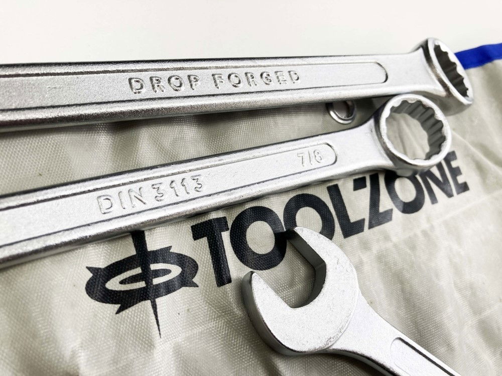 COMBINATION SPANNER SET 24PC METRIC/AF DROP FORGED CHROME PLATED - TOOLZONE KDPSP011 thumbnail 5