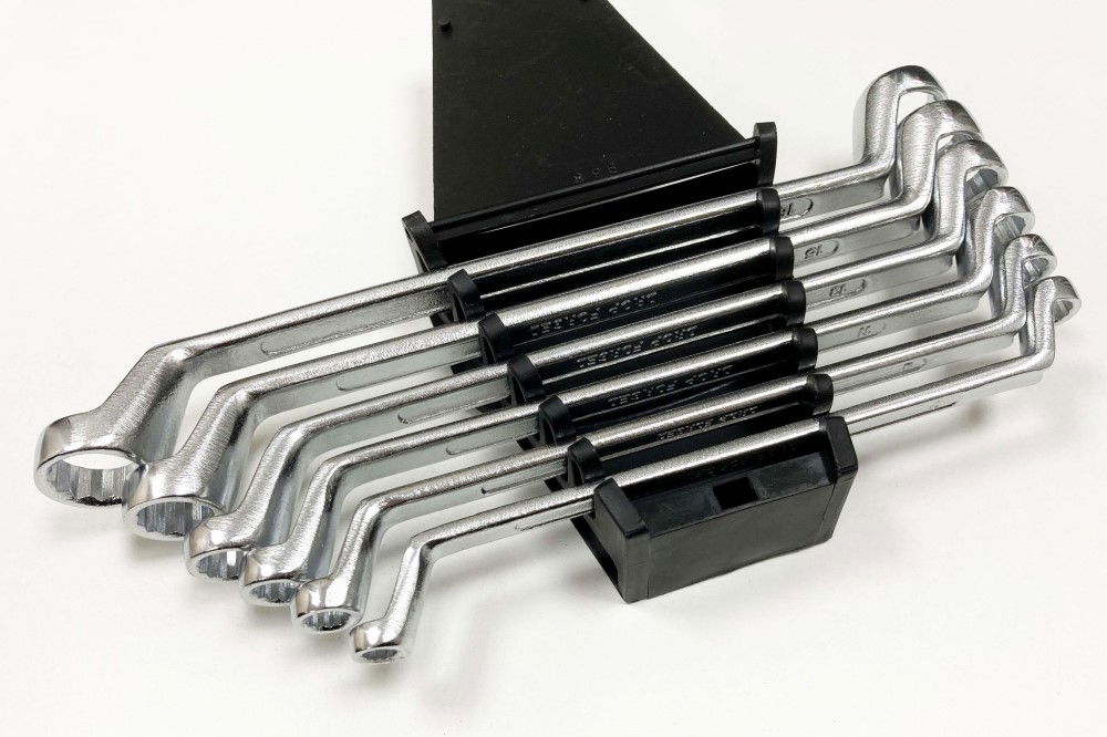 RING SPANNER SET 6PC 6x7mm TO 16x17mm DROP FORGED CHROME PLATED - TOOLZONE KDPSP023 thumbnail 8