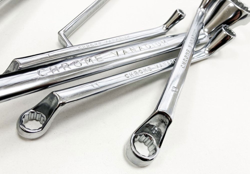 OFFSET RING SPANNER SET 12PC 6x7mm TO 30x32mm CHROME VANADIUM POLISHED - TOOLZONE KDPSP024 thumbnail 6