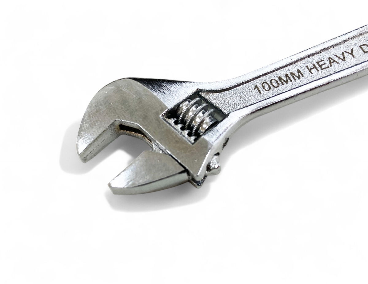 ADJUSTABLE SPANNER 4 MAX JAW 14mm CARBON STEEL CHROME PLATED - TOOLZONE KDPSP041 thumbnail 4