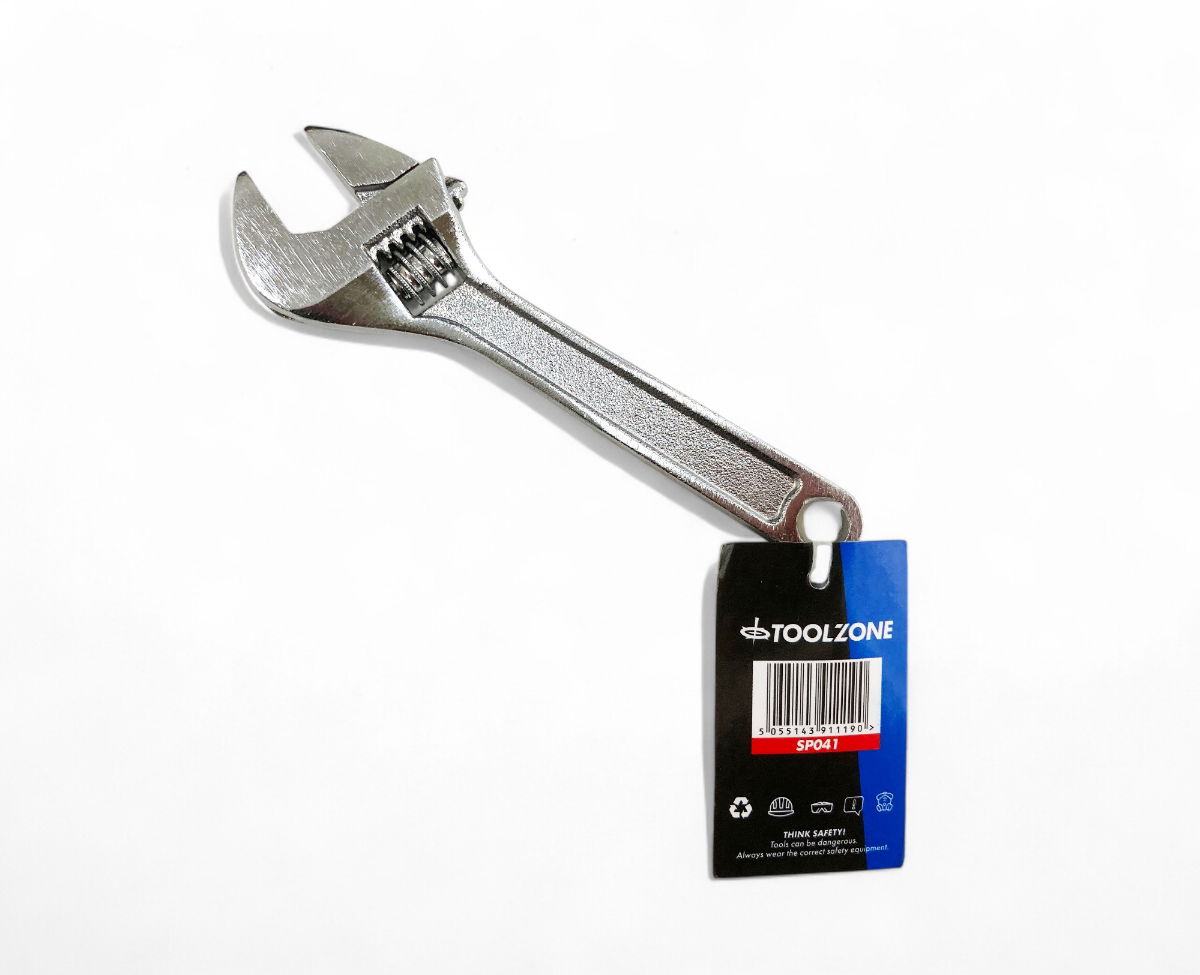 ADJUSTABLE SPANNER 4 MAX JAW 14mm CARBON STEEL CHROME PLATED - TOOLZONE KDPSP041 thumbnail 5