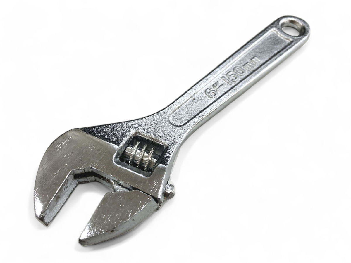 ADJUSTABLE SPANNER 6 MAX JAW 20mm DROP FORGED CHROME PLATED - TOOLZONE KDPSP042 image 1