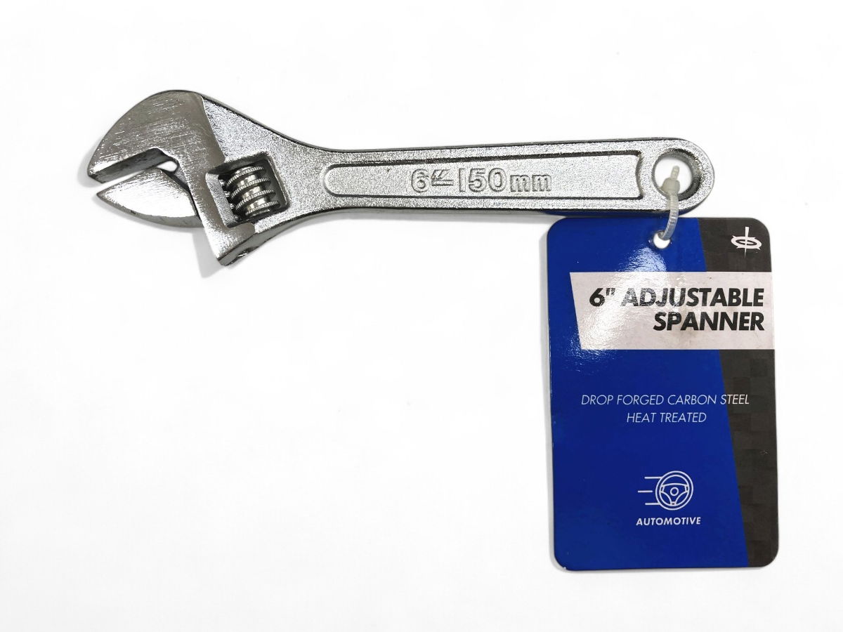 ADJUSTABLE SPANNER 6 MAX JAW 20mm DROP FORGED CHROME PLATED - TOOLZONE KDPSP042 thumbnail 4