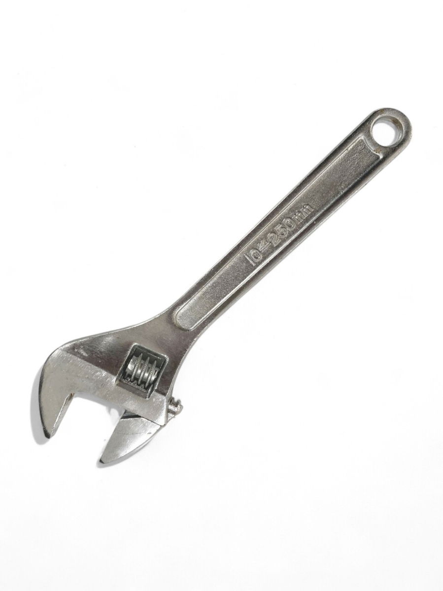 ADJUSTABLE SPANNER 10 MAX JAW 29mm DROP FORGED CHROME PLATED - TOOLZONE KDPSP044 image 1