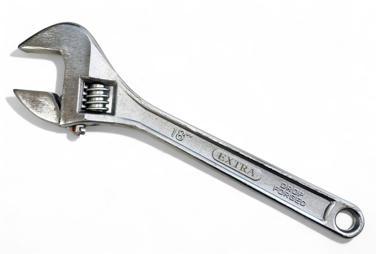 ADJUSTABLE SPANNER 18 MAX JAW 55mm DROP FORGED CHROME PLATED - TOOLZONE KDPSP047 thumbnail 2
