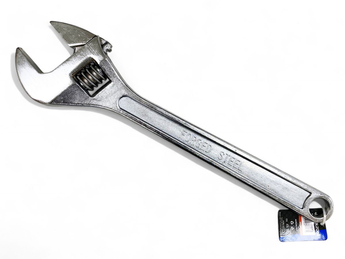 ADJUSTABLE SPANNER 24 MAX JAW 58mm DROP FORGED CHROME PLATED - TOOLZONE KDPSP048 thumbnail 2