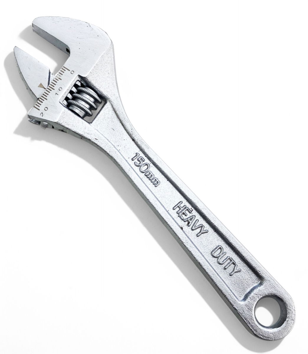 ADJUSTABLE SPANNER 6 MAX JAW 20mm DROP FORGED SATIN FINISH - TOOLZONE KDPSP050 thumbnail 2