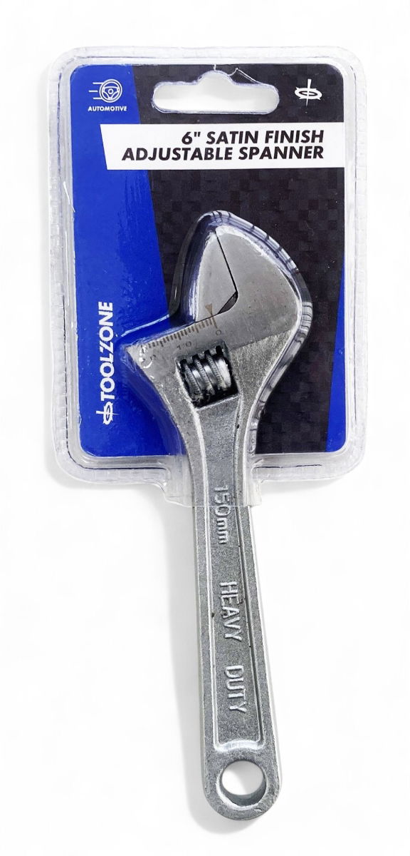 ADJUSTABLE SPANNER 6 MAX JAW 20mm DROP FORGED SATIN FINISH - TOOLZONE KDPSP050 thumbnail 4