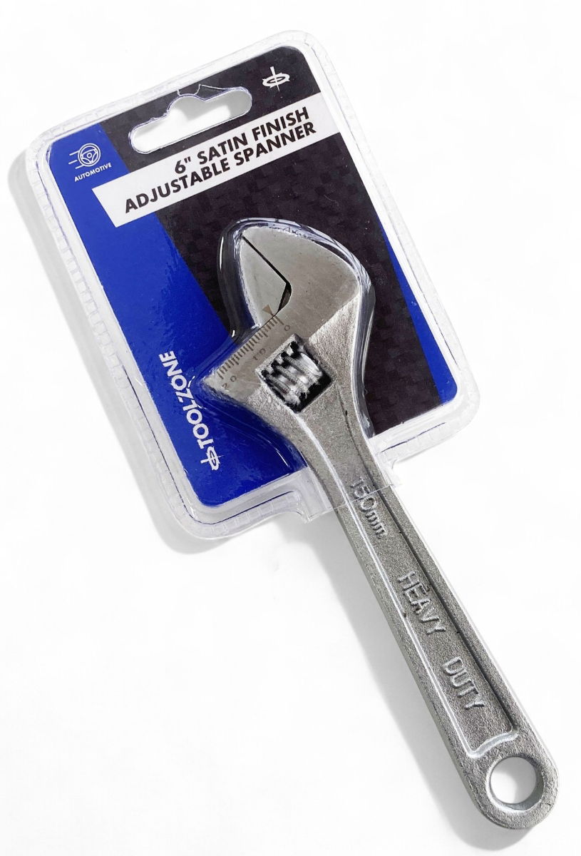 ADJUSTABLE SPANNER 6 MAX JAW 20mm DROP FORGED SATIN FINISH - TOOLZONE KDPSP050 thumbnail 5