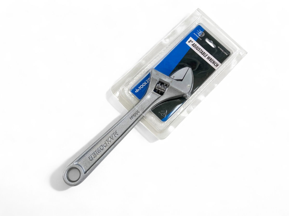 ADJUSTABLE SPANNER 8 MAX JAW 25mm DROP FORGED SATIN FINISH - TOOLZONE KDPSP051 thumbnail 2
