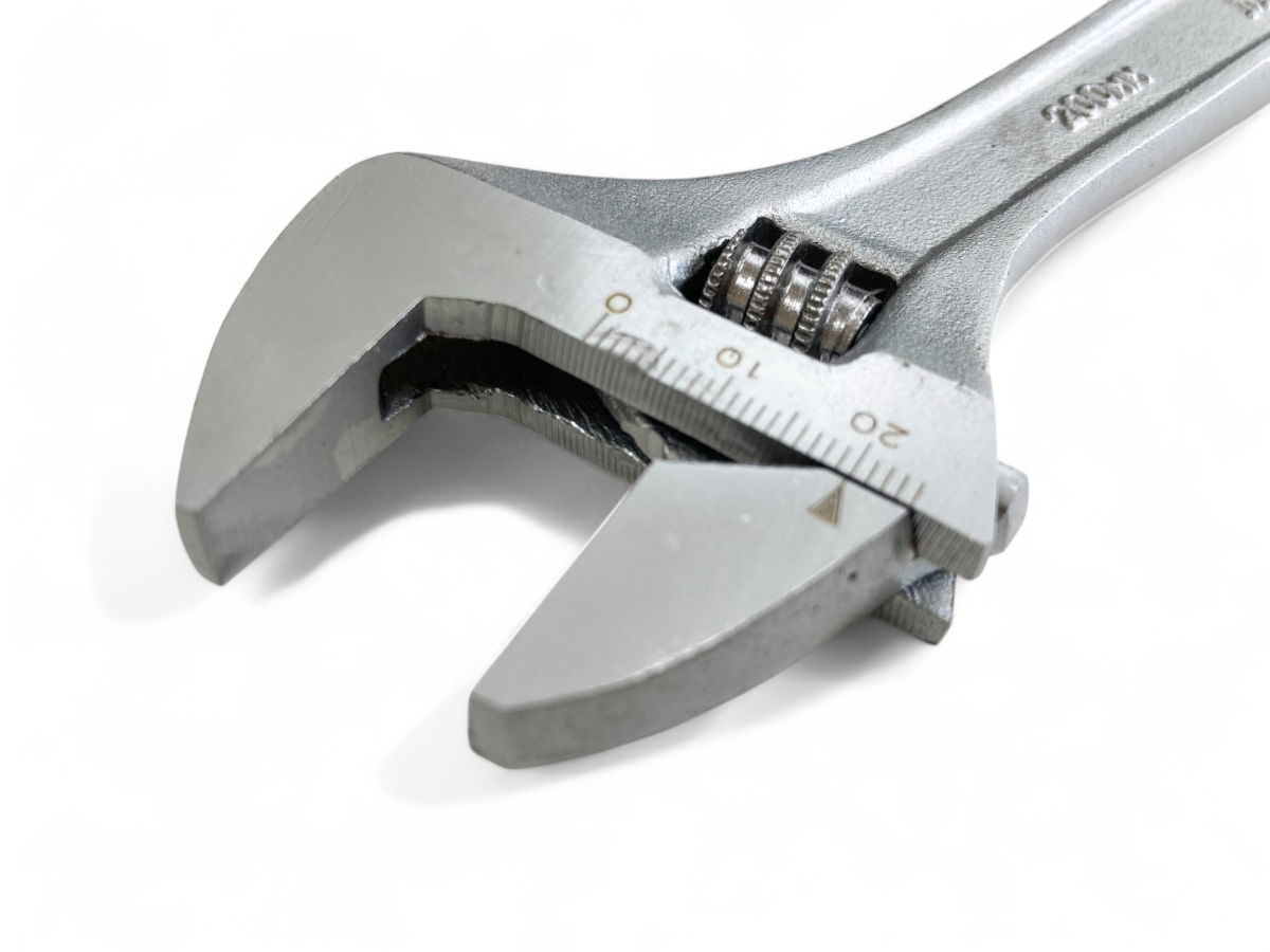 ADJUSTABLE SPANNER 8 MAX JAW 25mm DROP FORGED SATIN FINISH - TOOLZONE KDPSP051 thumbnail 5