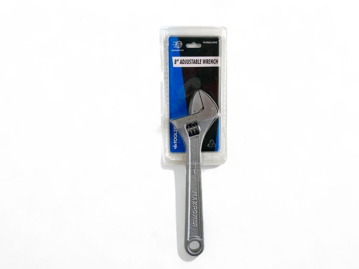 ADJUSTABLE SPANNER 8 MAX JAW 25mm DROP FORGED SATIN FINISH - TOOLZONE KDPSP051 thumbnail 8