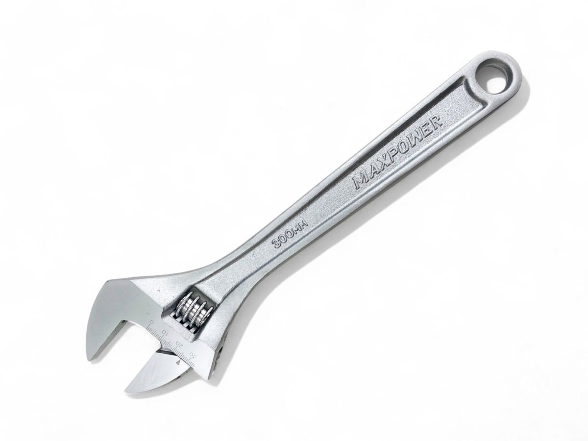 ADJUSTABLE SPANNER 12 MAX JAW 35mm DROP FORGED SATIN FINISH - TOOLZONE KDPSP053 image 1