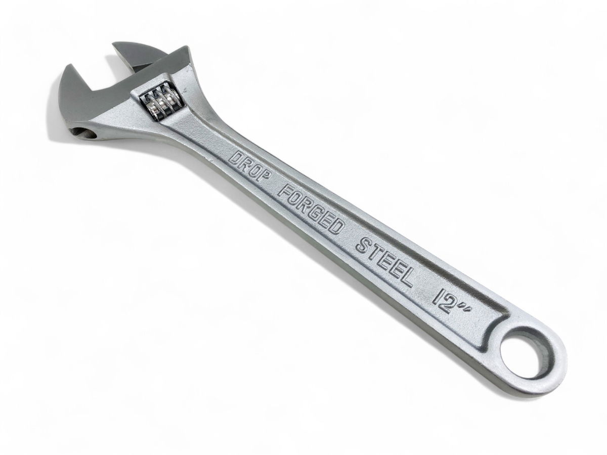 ADJUSTABLE SPANNER 12 MAX JAW 35mm DROP FORGED SATIN FINISH - TOOLZONE KDPSP053 thumbnail 7