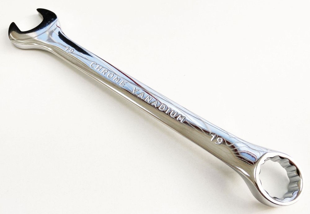 COMBINATION SPANNER 19mm POLISHED CHROME VANADIUM - TOOLZONE KDPSP116 thumbnail 5