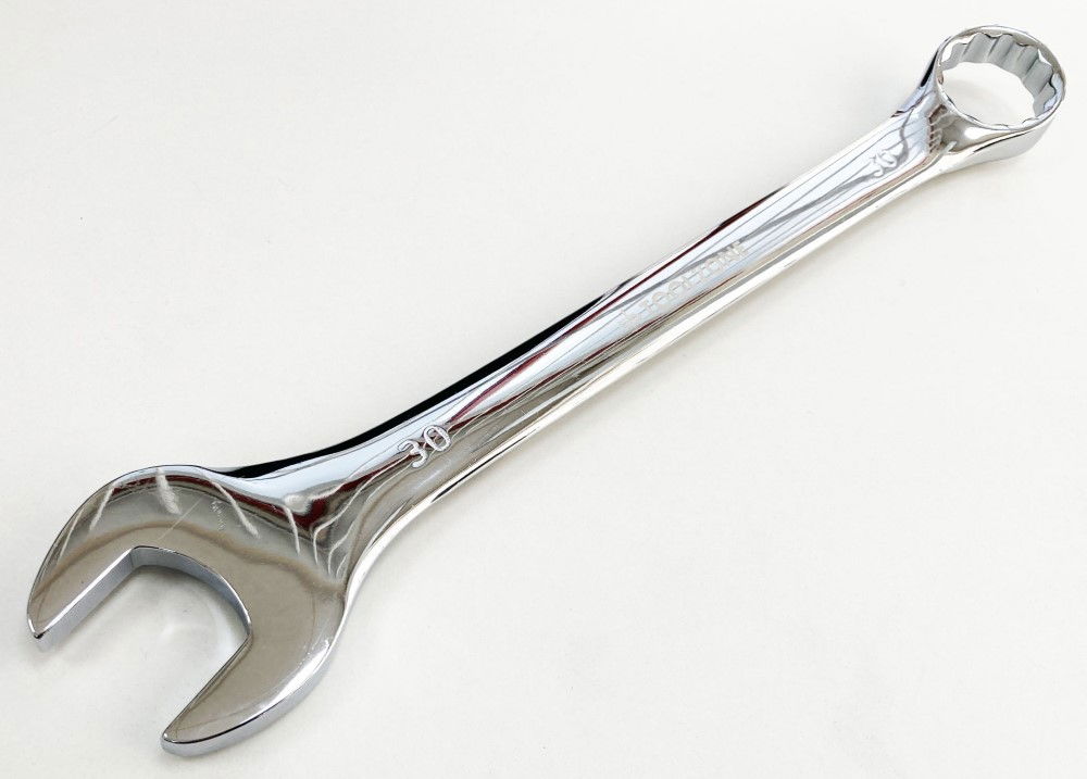 COMBINATION SPANNER 30mm POLISHED CHROME VANADIUM - TOOLZONE KDPSP119 thumbnail 4