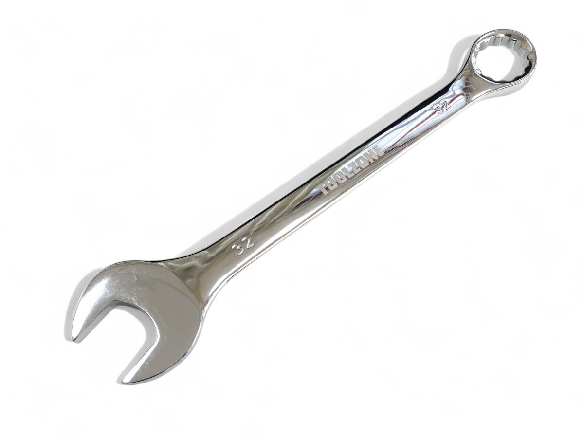 COMBINATION SPANNER 32mm POLISHED CHROME VANADIUM - TOOLZONE KDPSP120 thumbnail 2