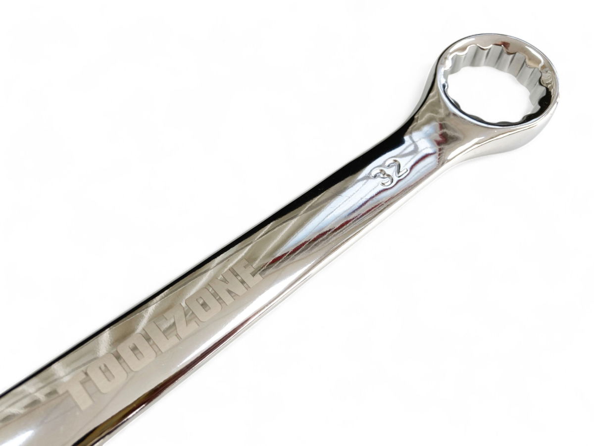 COMBINATION SPANNER 32mm POLISHED CHROME VANADIUM - TOOLZONE KDPSP120 thumbnail 4