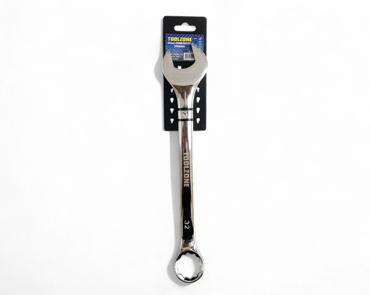 COMBINATION SPANNER 32mm POLISHED CHROME VANADIUM - TOOLZONE KDPSP120 thumbnail 5