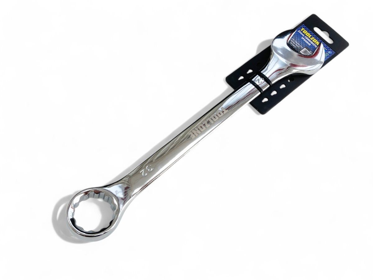 COMBINATION SPANNER 32mm POLISHED CHROME VANADIUM - TOOLZONE KDPSP120 thumbnail 6