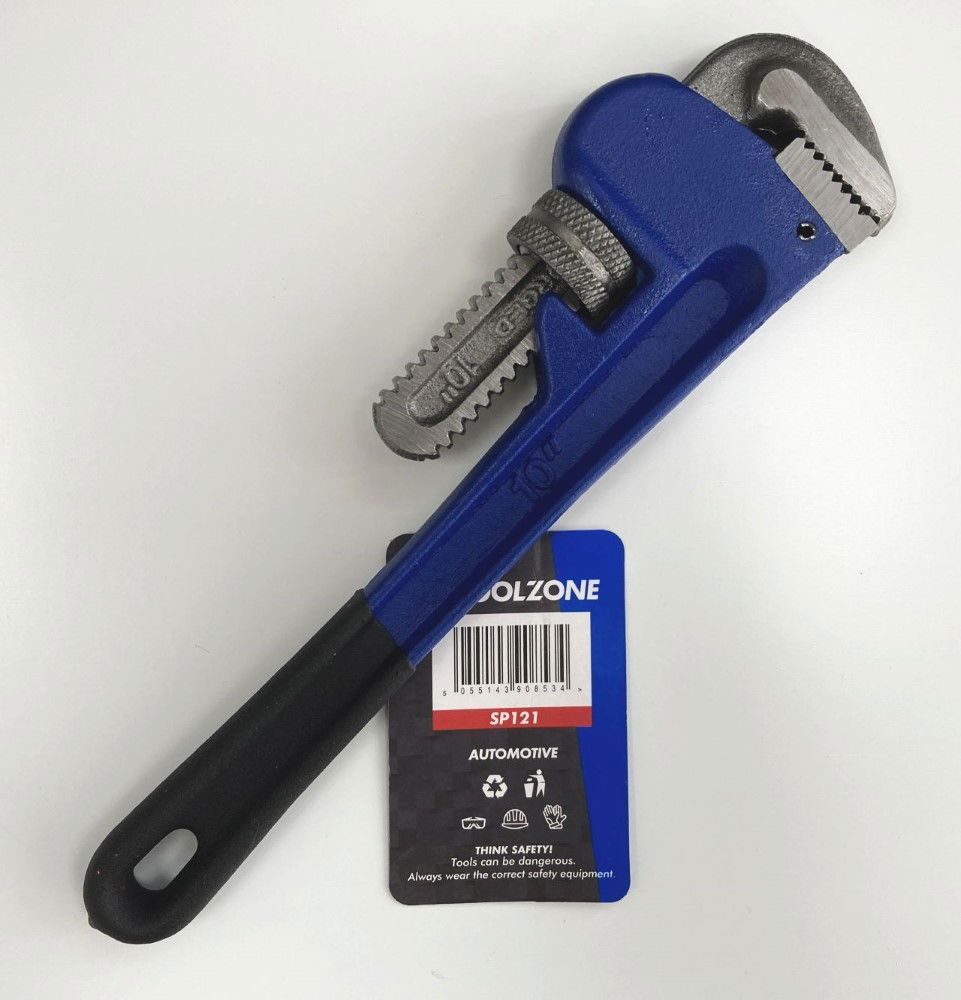 STILLSON WRENCH 10 HEAVY DUTY DROP FORGED CARBON STEEL - TOOLZONE KDPSP121 thumbnail 2