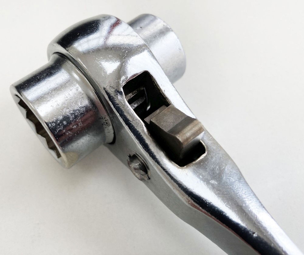 RATCHET PODGER WRENCH 19/21mm CHROME VANADIUM STEEL - TOOLZONE KDPSP139 thumbnail 5