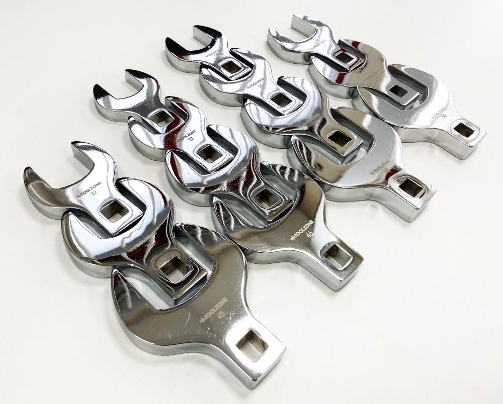 CROWS FOOT WRENCH SET 14pc JUMBO METRIC 1/2 DR FULLY POLISHED - TOOLZONE KDPSP140 thumbnail 6