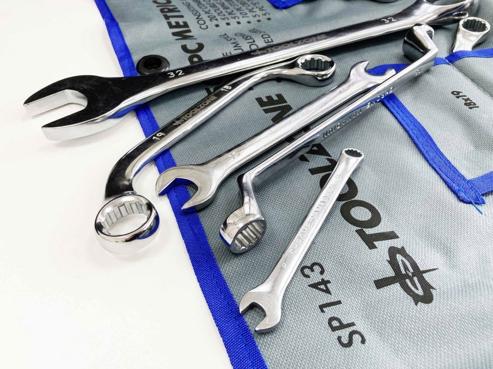 SPANNER SET 50pc CHROME VANADIUM POLISHED FINISH METRIC - TOOLZONE KDPSP143 thumbnail 6