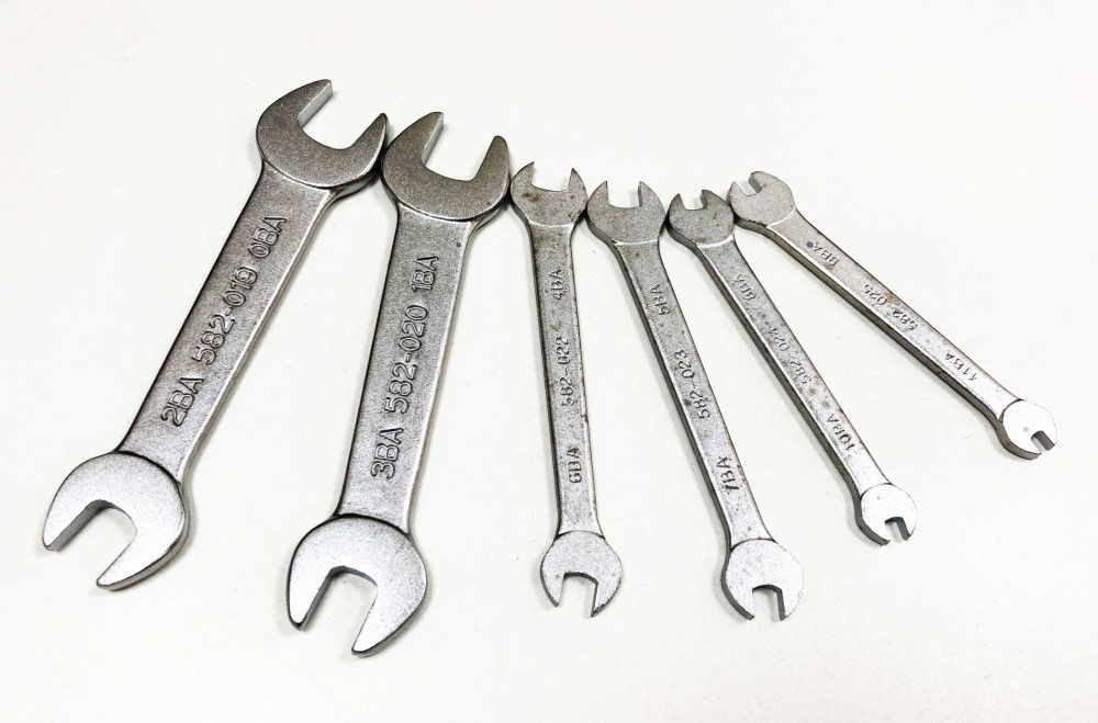 OPEN ENDED MIDGET SPANNER SET 6pc BA DOUBLE ENDED SATIN FINISH - TOOLZONE KDPSP146 thumbnail 4