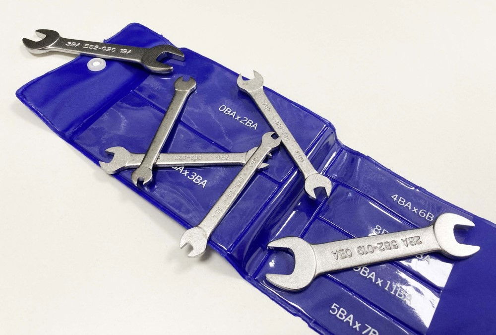 OPEN ENDED MIDGET SPANNER SET 6pc BA DOUBLE ENDED SATIN FINISH - TOOLZONE KDPSP146 thumbnail 7