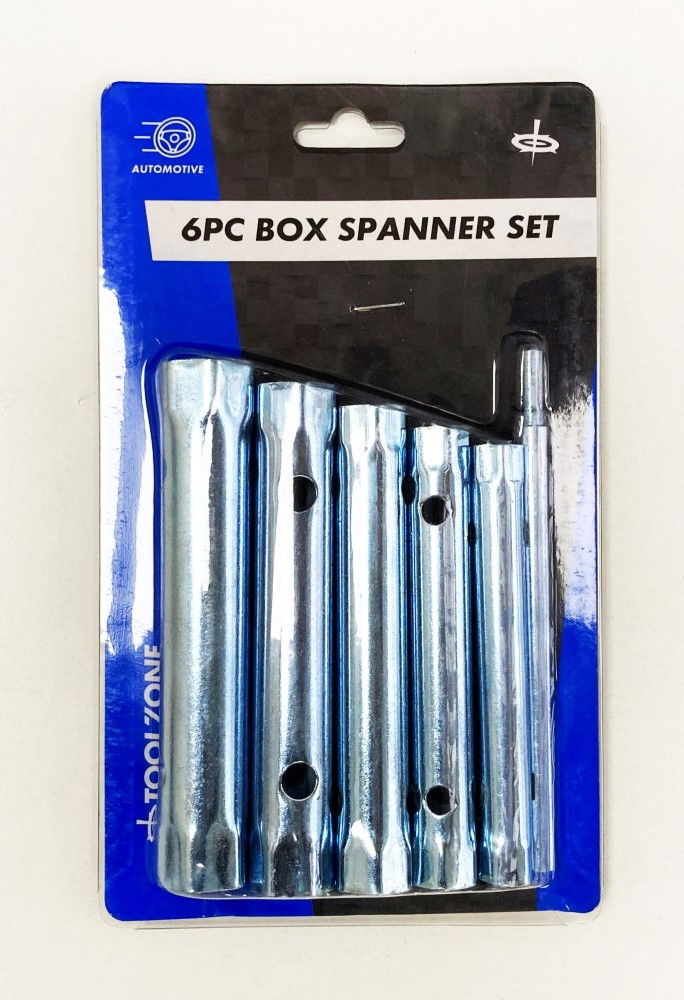 BOX SPANNER SET 6pc 10-19mm WITH DRIVE BAR - TOOLZONE KDPSP150 thumbnail 2