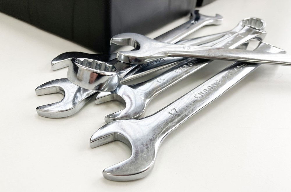COMBINATION SPANNER SET 25pc 6-32mm CHROME VANADIUM IN TRAY - TOOLZONE KDPSP158 thumbnail 5