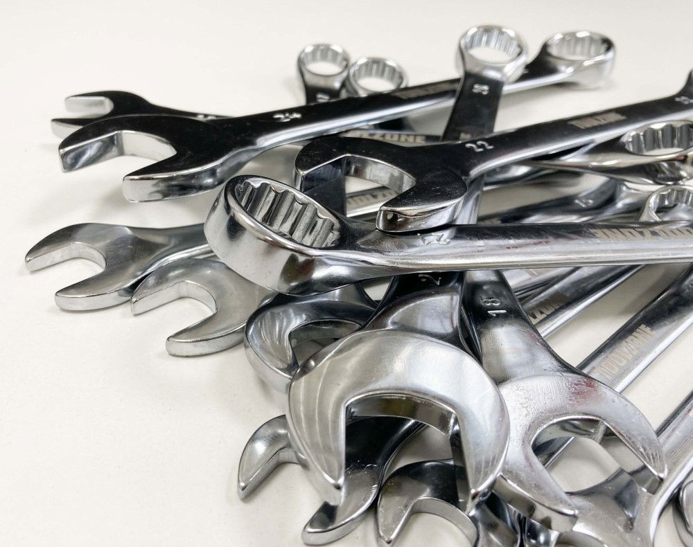 COMBINATION SPANNER SET 18pc 6-32mm CHROME VANADIUM IN TRAY - TOOLZONE KDPSP159 thumbnail 6